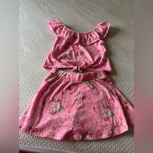 2 piece skirt and top set